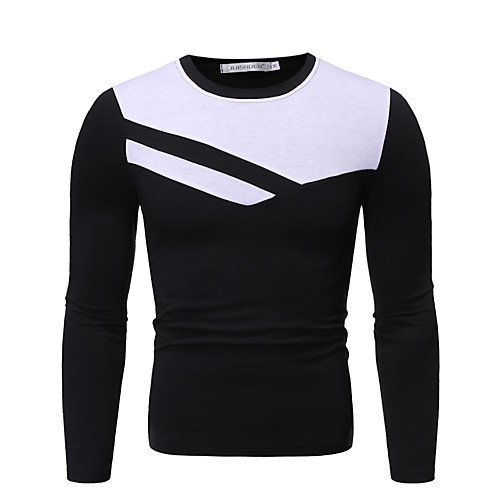 

Men's Daily Basic Polo - Color Block Black