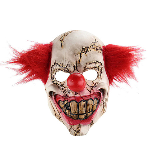 

Ужасы Хэллоуин латекс клоун маска для взрослых с рыжими волосами убийца вечеринка