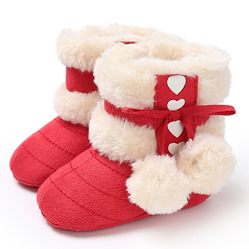 

Girls' First Walkers Cotton Boots Infants(0-9m) / Toddler(9m-4ys) Red / Pink / Khaki Winter / Rubber