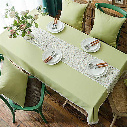 

Casual polyester fibre Square Table Cloth Floral Patterned Water Resistant Table Decorations