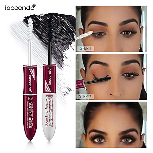 

Brand Ibcccndc Double Head 4D Mascara Long Thick Eyelash Growth Liquid Waterproof Not Blooming Long-Lasting Eye Makeup