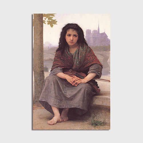 

Oil Painting Hand Painted - People Modern Stretched Canvas