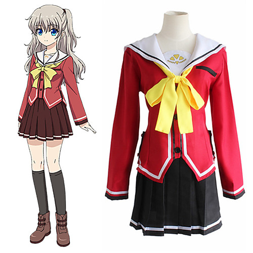 

Inspired by Charlotte Tomori Nao Anime Cosplay Costumes Japanese Cosplay Suits Top Waist Belt For Women's