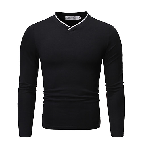 

Men's Daily Basic Polo - Color Block / Solid Colored Black