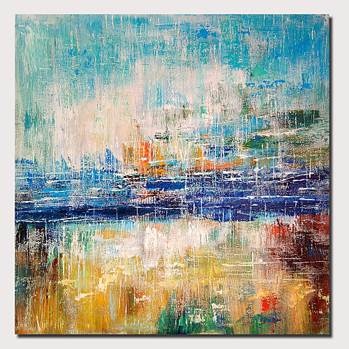 

Oil Painting Hand Painted - Abstract Landscape Comtemporary Modern Stretched Canvas
