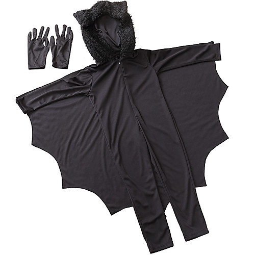 фото Bats товары для хэллоуина детские мальчики хэллоуин хэллоуин фестиваль / праздник вязанная черный карнавальные костюмы / перчатки / костюмы кошки Lightinthebox