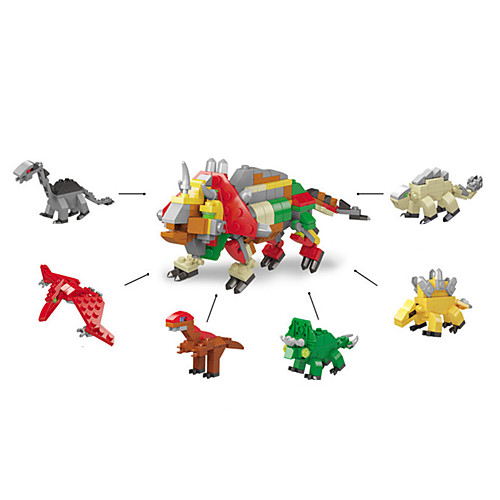 

Конструкторы 6 pcs Динозавры Юрский динозавр совместимый Legoing Взаимодействие родителей и детей Игрушки Подарок