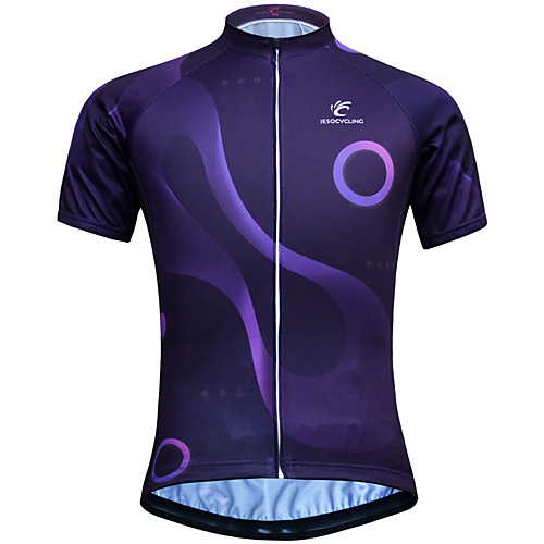 

JESOCYCLING Women's Short Sleeve Cycling Jersey Purple Bike Jersey Mountain Bike MTB Road Bike Cycling Breathable Quick Dry Anatomic Design Sports 100% Polyester Clothing Apparel / Stretchy