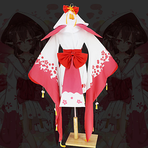 фото Вдохновлен onmyoji косплей аниме косплэй костюмы японский косплей костюмы рукава / бельё / лук назначение жен. / кимоно пальто / пояс на талию Lightinthebox