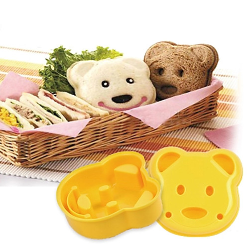 

Teddy Bear Shape Cake Bread Toast Mold DIY Sandwich Sushi Rice Cookies Cutter Kitchen Gadgets
