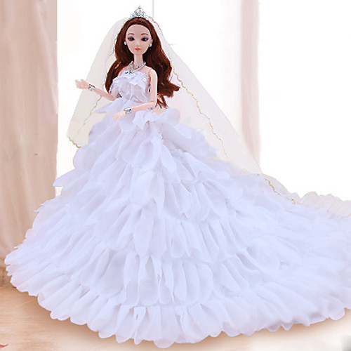 

Платье куклы Кукольный наряд Свадьба Для Barbie Кружево органза Платье Для Девичий игрушки куклы