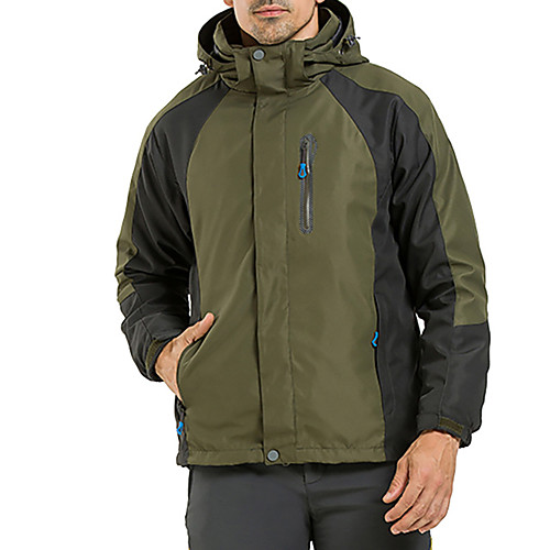 

Men's Hiking 3-in-1 Jackets Winter Outdoor Windproof Breathable Rain Waterproof Wear Resistance 3-in-1 Jacket Top Single Slider Ski / Snowboard Climbing Camping / Hiking / Caving Orange / Yellow