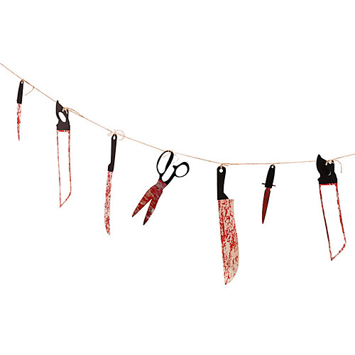 

Кровавый нож веревка инструменты horok наборы инструментов жуткий кулон нож гирлянда баннер тайна дом с привидениями бар украшения