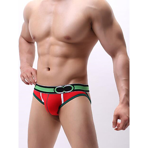 

Men's Basic G-string Underwear - Asian Size 1 Piece Low Waist Yellow Green S M L