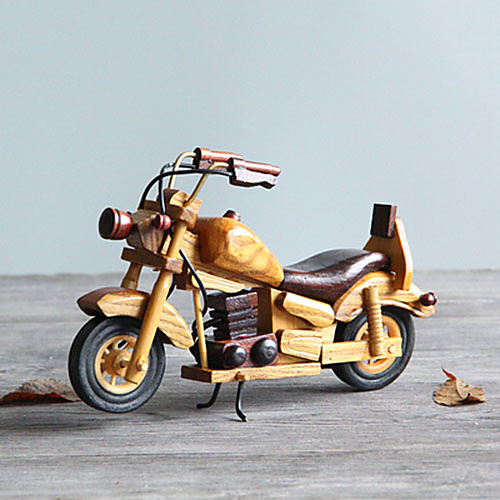 

Wooden Motorbike Desk Decoration