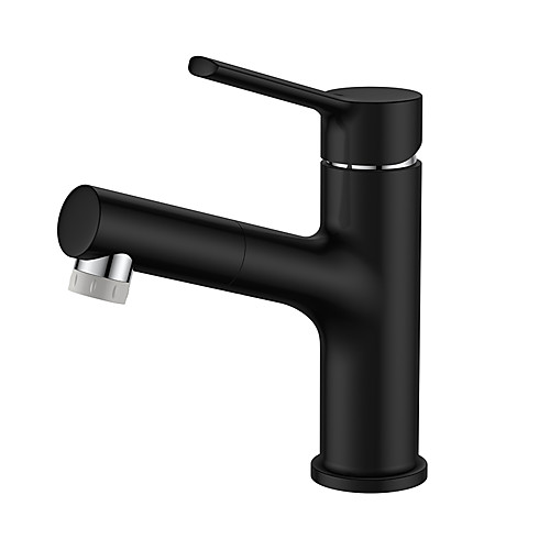 

Ванная раковина кран - Вытяжная лейка черный Свободно стоящий Одной ручкой одно отверстиеBath Taps