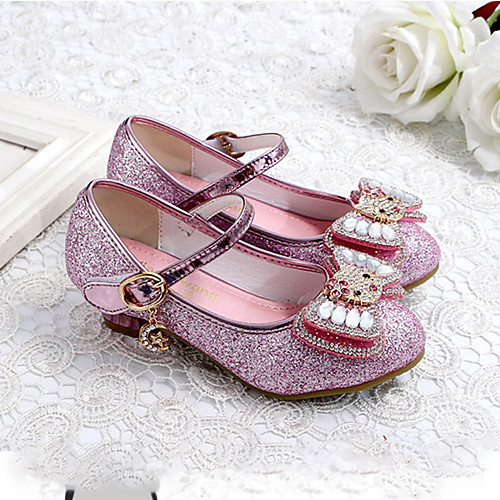 

Girls' Novelty / Flower Girl Shoes Synthetics Heels Little Kids(4-7ys) / Big Kids(7years ) Sequin Silver / Purple / Pink Spring / Fall / Party & Evening / Rubber