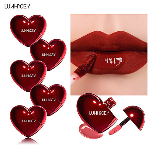 

Brand LUWHICEY Heart-Shaped Lip Liquid Moisturizing Color Lip Gloss Lip Glaze Lipstick Long-Lasting Lip Makeup