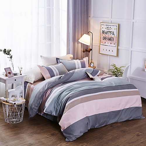 

Пододеяльник наборы Stripes / Рябь Хлопок Стеганая 4 предметаBedding Sets