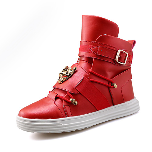 

Муж. Fashion Boots Полиуретан Весна / Наступила зима На каждый день / Английский Кеды Нескользкий Ботинки Черный / Белый / Красный / Для вечеринки / ужина