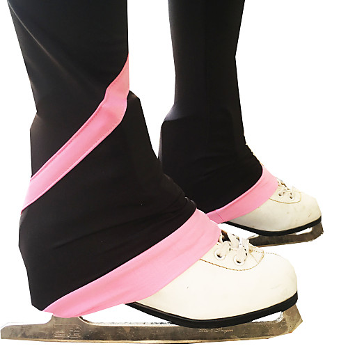 фото 21grams брюки для фигурного катания жен. девочки катание на коньках велоспорт колготки нижняя часть лиловый желтый розовый открытая спина спандекс эластичная пряжа эластичность учебный lightinthebox