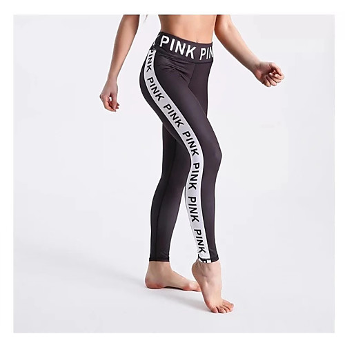 

Жен. Спортивные Jogger Брюки - Однотонный / С принтом Черный S M L