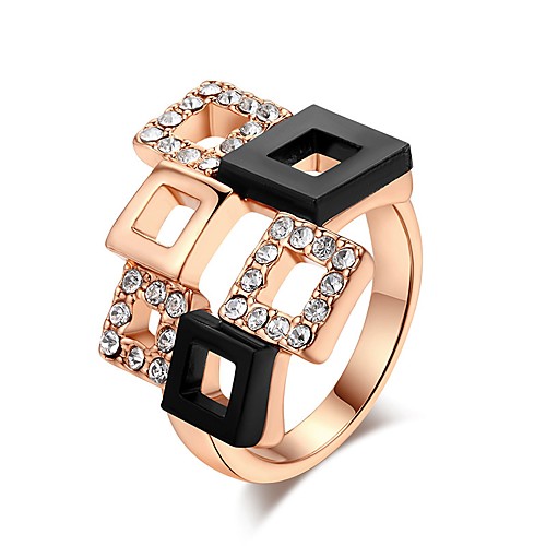 

Women's Ring 1pc Rose Gold Silver Copper Circular Basic Fashion Wedding Jewelry