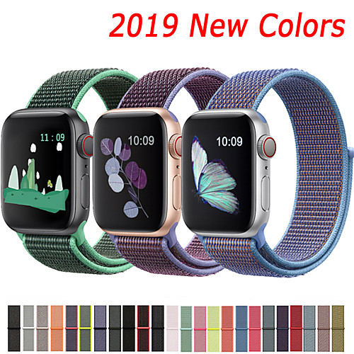 

Nylon Strap For Apple Watch band 44mm 40mm 42mm 38mm Sport Loop Belt Bracelet For Apple Watch Series 5/4/3/2/1 Accessories