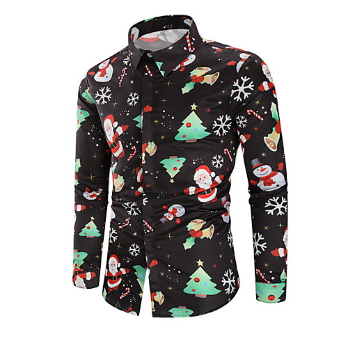 

Men's Daily Shirt - Cartoon Black