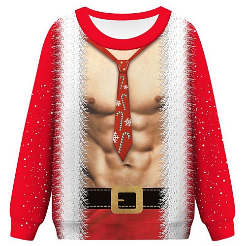 

Men's Basic / Christmas Sweatshirt - 3D Red US32 / UK32 / EU40