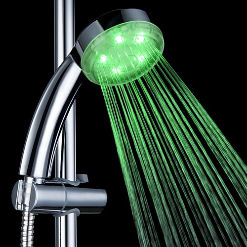 

3-цветный чувствительный к температуре светодиодный изменяющий цвет ручной душ