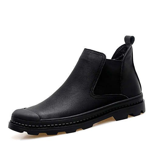 

Муж. Fashion Boots Кожа Весна лето / Наступила зима Английский Ботинки Сохраняет тепло Ботинки Черный / Для вечеринки / ужина