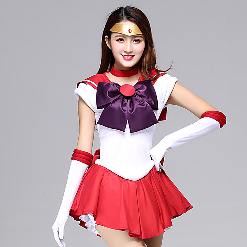 фото Вдохновлен sailor moon школьницы аниме косплэй костюмы японский косплей костюмы / платья платье / перчатки / лук назначение жен. / головные уборы / neckwear Lightinthebox