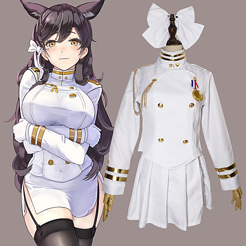 фото Вдохновлен azur lane косплей аниме косплэй костюмы японский косплей костюмы кофты / юбки / перчатки назначение жен. / носки / головные уборы Lightinthebox