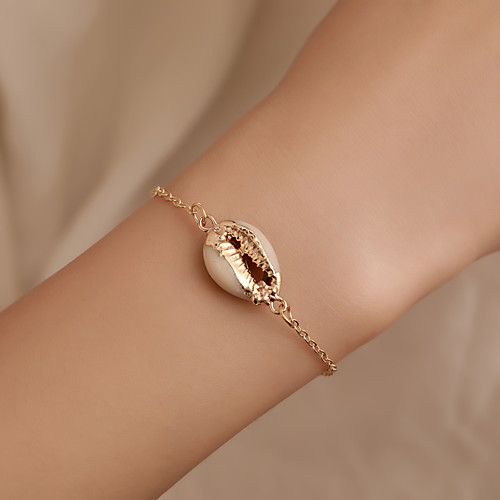 

Women's Bracelet Geometrical Shell Classic Alloy Bracelet Jewelry Gold For Street