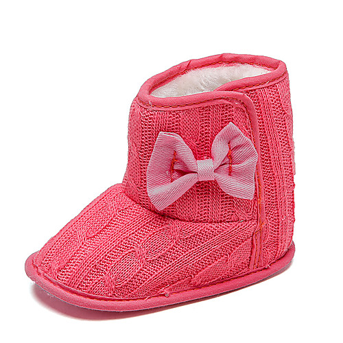 

Девочки Обувь для малышей Трикотаж Ботинки Младенцы (0-9m) Для прогулок Серый / Пурпурный / Хаки Зима