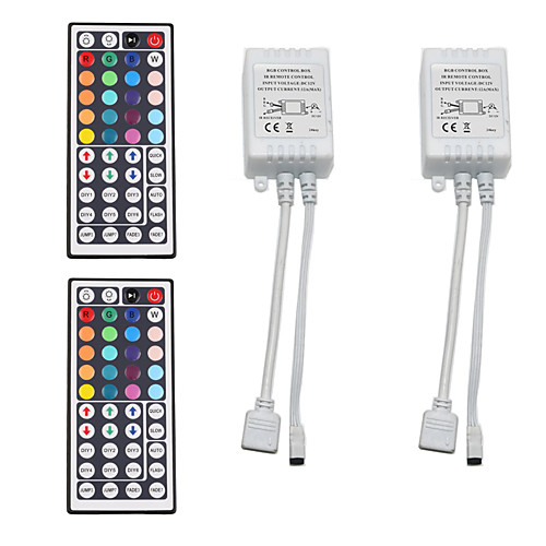 

2pcs 12 V / 5 V / Работает от USB WiFi / Дистанционно управляемый / Газонокосилка пластик Контроллер для RGB LED Strip Light / для светодиодной полосы света