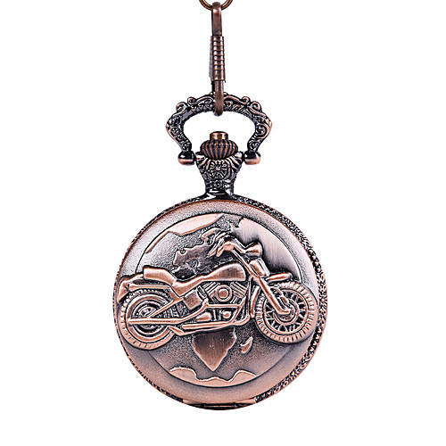 

Men's Pocket Watch Quartz Vintage Style Bronze Creative New Design Noctilucent Analog - Digital Vintage - Red