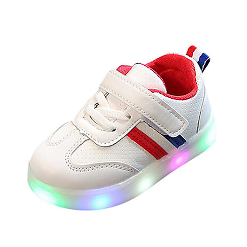 

Girls' LED / LED Shoes PU Sneakers Little Kids(4-7ys) / Big Kids(7years ) Walking Shoes LED Black / Green / Red Spring / Summer / Rubber