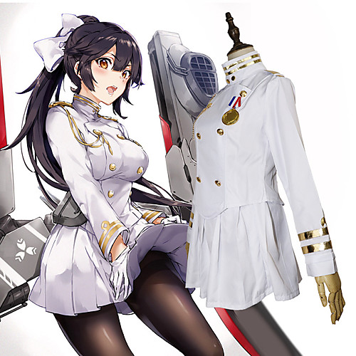 фото Вдохновлен azur lane косплей аниме косплэй костюмы японский косплей костюмы кофты / юбки / перчатки назначение жен. / носки / головные уборы Lightinthebox