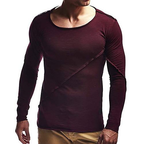 

Men's Daily T-shirt - Solid Colored Wine