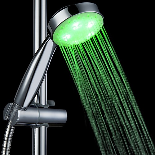 

3-цветный чувствительный к температуре светодиодный изменяющий цвет ручной душ