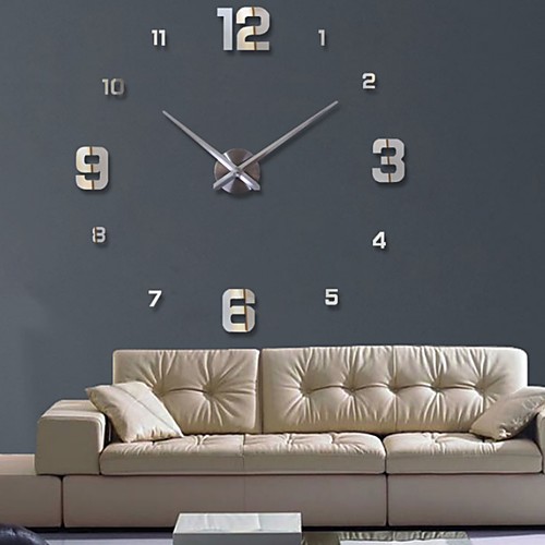 

часы часы настенные часы horloge 3d diy акриловые зеркало наклейки украшения дома гостиная кварцевые иглы