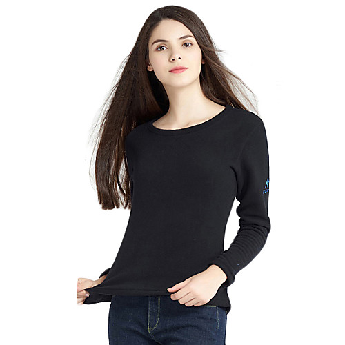 

Women's Hiking Tee shirt Long Sleeve Outdoor Breathable Quick Dry Sweat-wicking Comfortable Tee / T-shirt Autumn / Fall Winter POLY Black Rose Red Royal Blue Camping / Hiking / Caving Traveling
