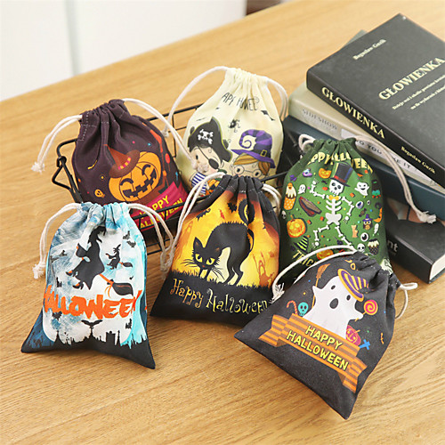 

милые смешные ведьмы конфеты сумка хэллоуин подарочные пакеты праздничные атрибуты трюк или лечить мешок положительный стенд для хранения для детей