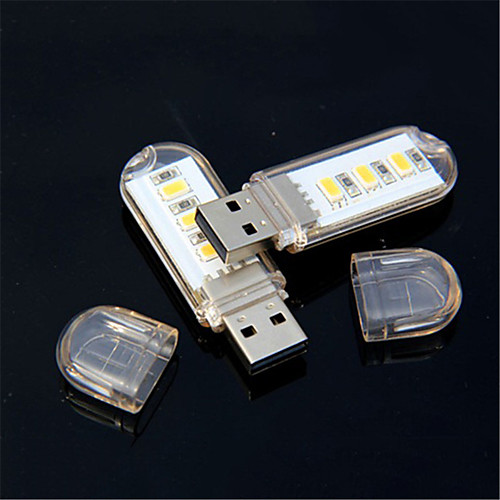 

Прямоугольный светодиодный ночной свет / кемпинг наружное аварийное освещение / крытый ночной свет теплый белый USB творческий / легко переносить / с USB-портом 5 В
