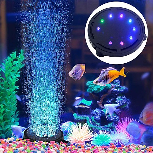 

Оформление аквариума LED подсветка Воздушные насосы Орнаменты Разные цвета пластик Энергосберегающие Бесшумно 220 V 1шт / #