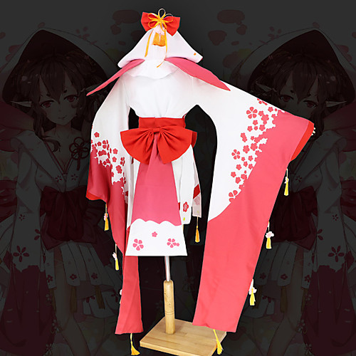 фото Вдохновлен onmyoji косплей аниме косплэй костюмы японский косплей костюмы рукава / бельё / лук назначение жен. / кимоно пальто / пояс на талию Lightinthebox