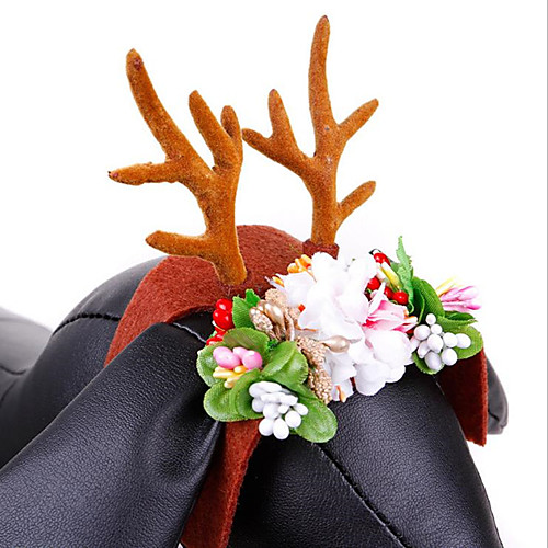 фото Домашний головной убор рождества рога домашнего животного декоративная шляпа Lightinthebox