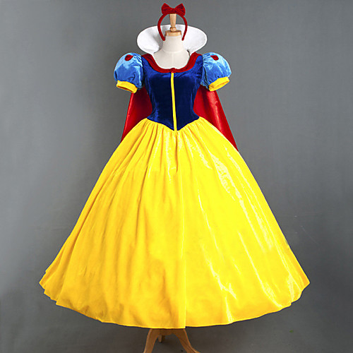 

Snow White Halloween Props Adults' Women's Halloween Halloween Festival / Holiday Knitting Yellow Women's Carnival Costumes / Skirt / Gloves / Headwear